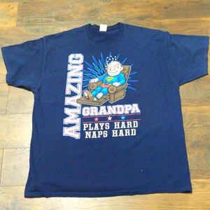 #1 Dad T-shirt, Color- Blue, Size- 2XL.